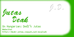 jutas deak business card